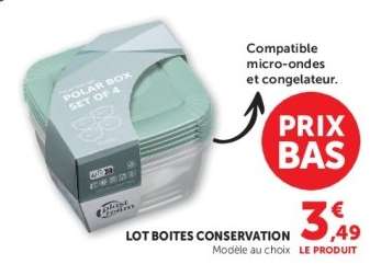 LOT BOITES CONSERVATION