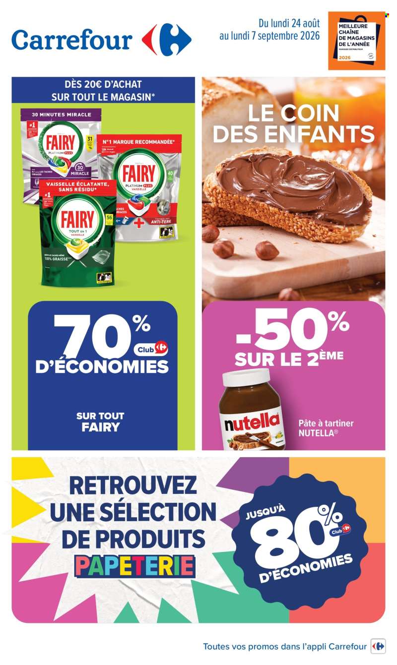Catalogue Carrefour Hypermarchés - 24/08/2026 - 07/09/2026.
