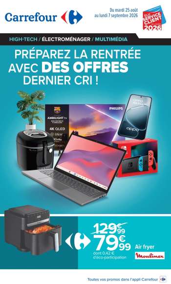 Catalogue Carrefour Hypermarchés - 25/08/2026 - 07/09/2026.