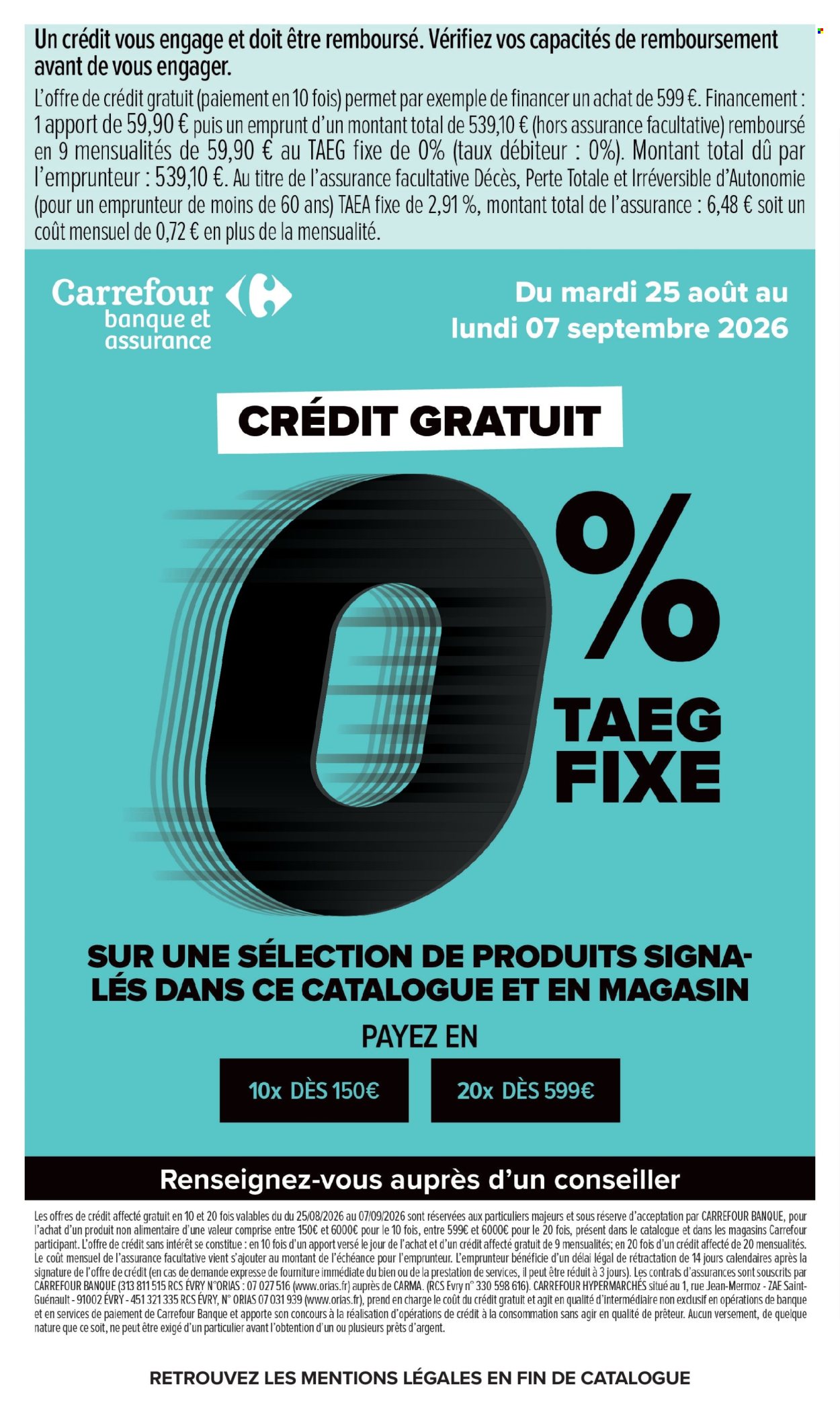 Catalogue Carrefour Hypermarchés - 25/08/2026 - 07/09/2026. Page 10