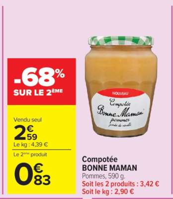 Compotée Bonne Maman