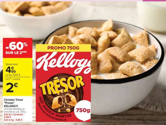 Céréales Trésor «Promo» KELLOGG’S