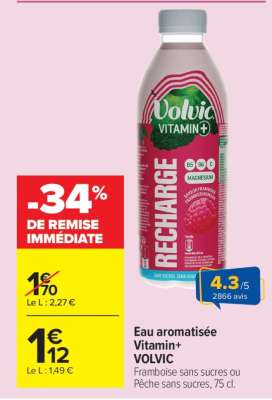 Eau aromatisée Vitamin+ VOLVIC