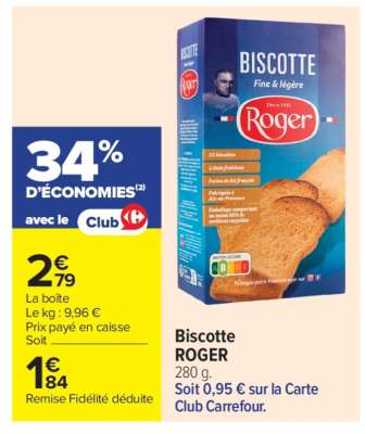 Biscotte ROGER
