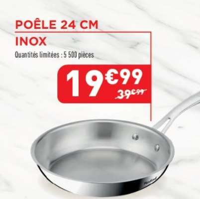 POÊLE 24 CM INOX