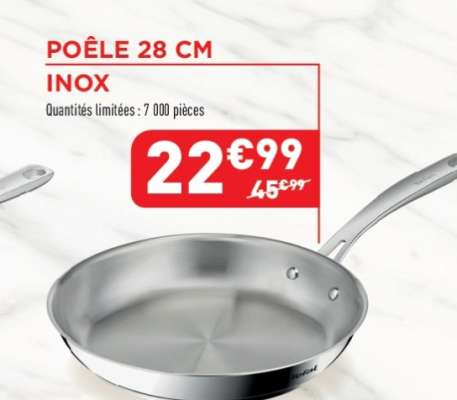 POÊLE 28 CM INOX