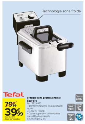 Friteuse semi professionnelle Easy Pro