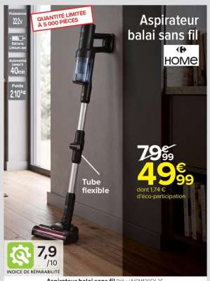 Aspirateur balai sans fil