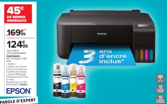 Imprimante EPSON EcoTank ET 1810