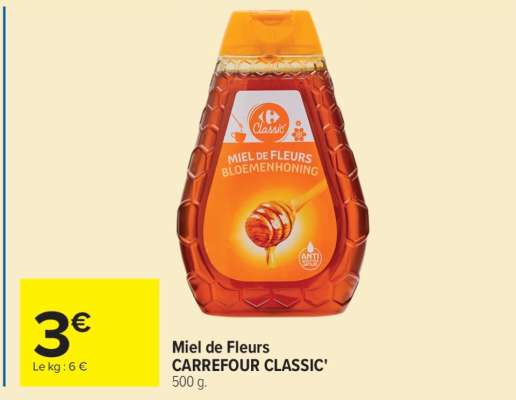 Miel de Fleurs CARREFOUR CLASSIC’