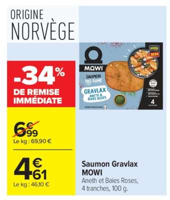 Saumon Gravlax MOWI