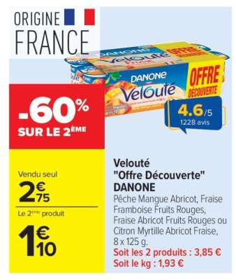 Velouté «Offre Découverte» DANONE