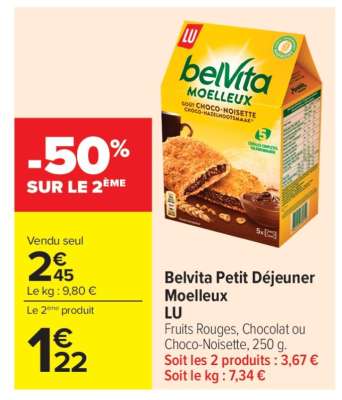 Belvita Petit Déjeuner Moelleux