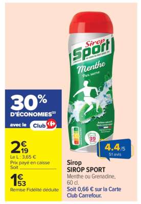 SIROP "SIROP SPORT"