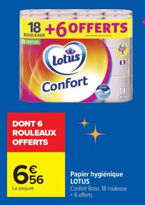 Papier hygiénique LOTUS