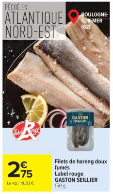 Filets de hareng doux fumés