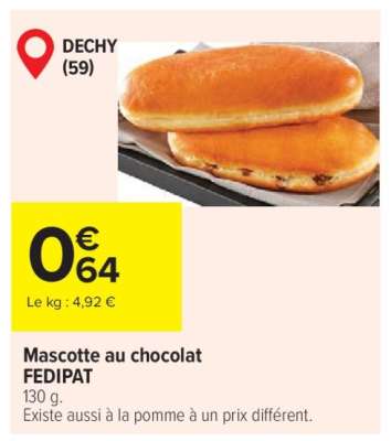 Mascotte au chocolat