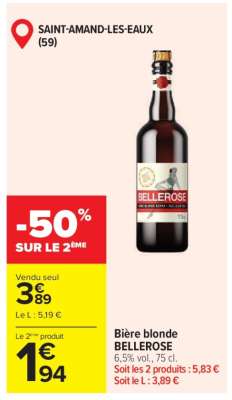 Bière Blonde Bellerose