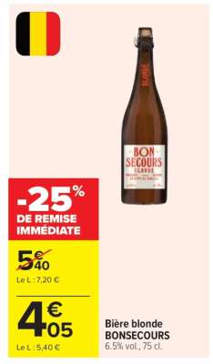 BIÈRE BLONDE BONSECOURS
