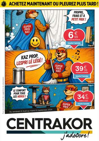 Catalogue Centrakor - 21/08/2026 - 01/09/2026.