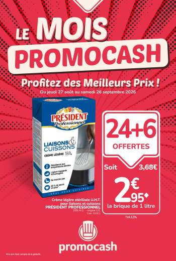 Catalogue Promocash - 27/08/2026 - 26/09/2026.