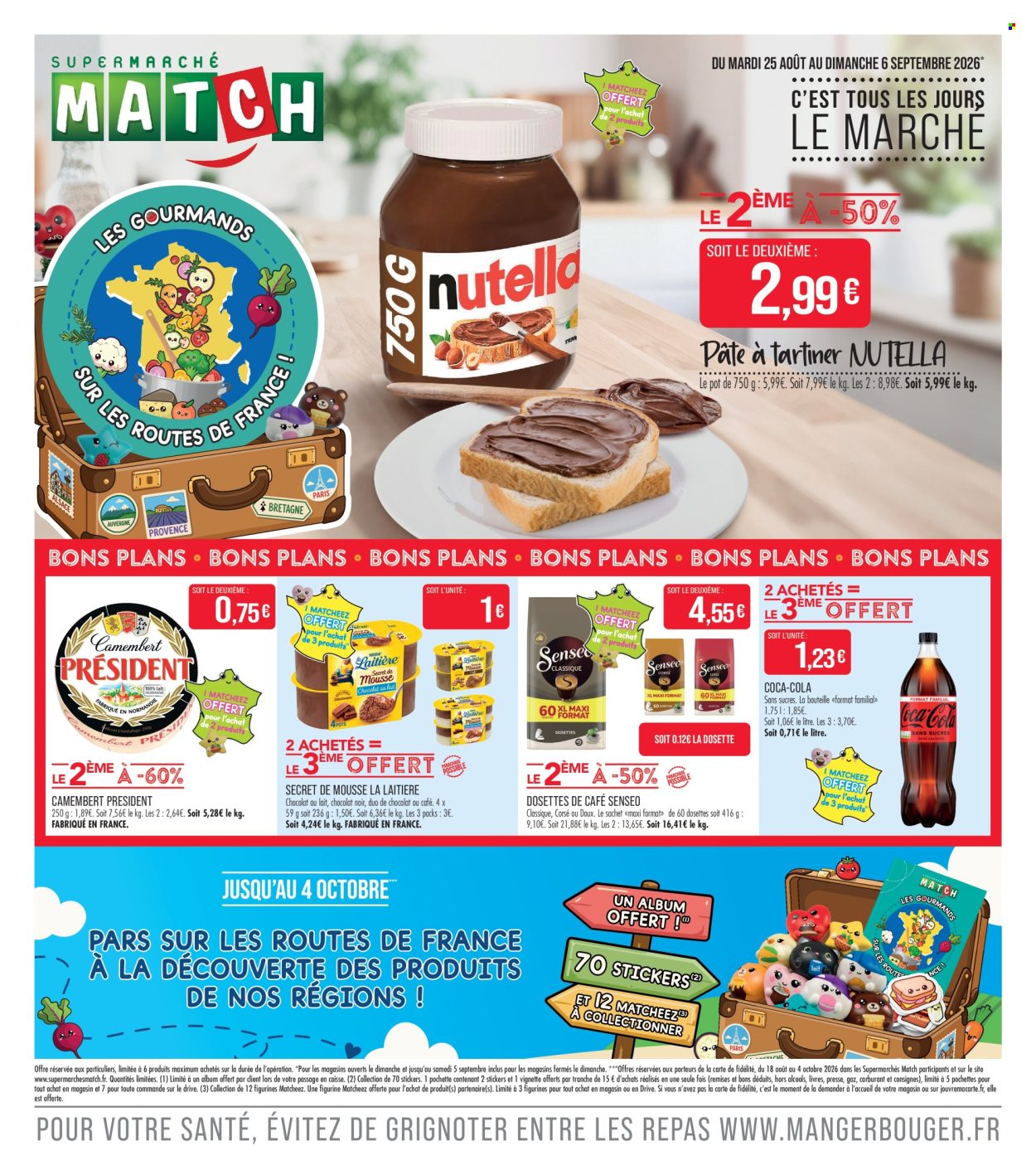 Catalogue Supermarché Match - 25/08/2026 - 06/09/2026. Page 1