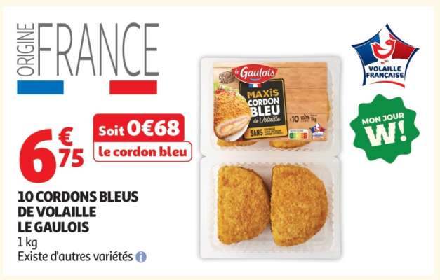 10 Cordons Bleus De Volaille Le Gaulois