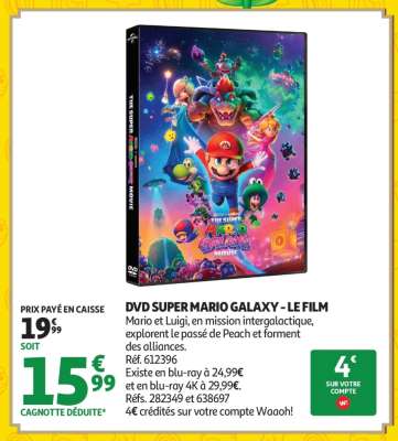 DVD SUPER MARIO GALAXY - LE FILM