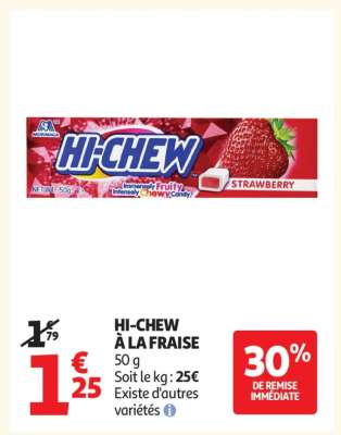 HI-CHEW À LA FRAISE