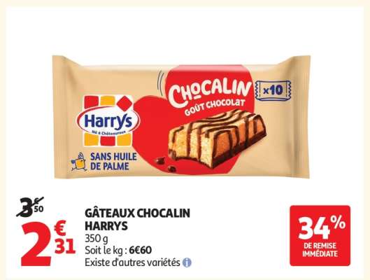 Gâteaux Chocalin Harrys