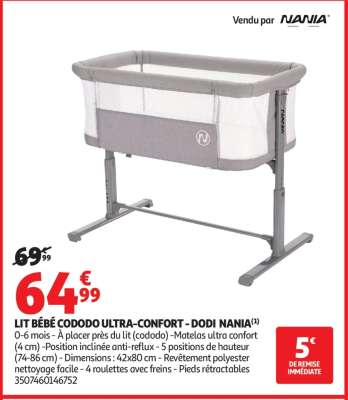 LIT BÉBÉ CODODO ULTRA-CONFORT - DODI NANIA