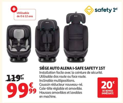 SIÈGE AUTO ALENA I-SAFE SAFETY 1ST