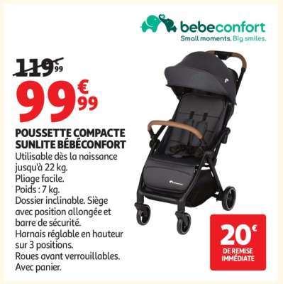 POUSSETTE COMPACTE SUNLITE BÉBÉCONFORT