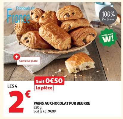 Pains Au Chocolat Pur Beurre