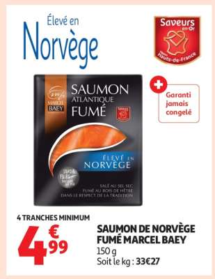 SAUMON DE NORVÈGE FUMÉ MARCEL BAEY