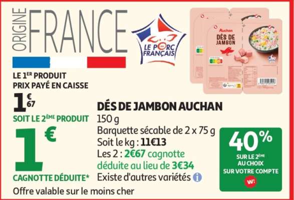 Dés De Jambon Auchan