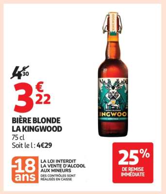 BIÈRE BLONDE LA KINGWOOD