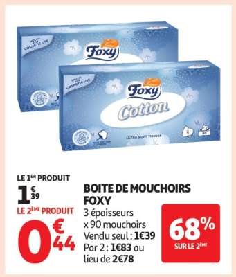 BOITE DE MOUCHOIRS FOXY