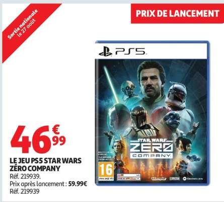 LE JEU PS5 STAR WARS ZÉRO COMPANY
