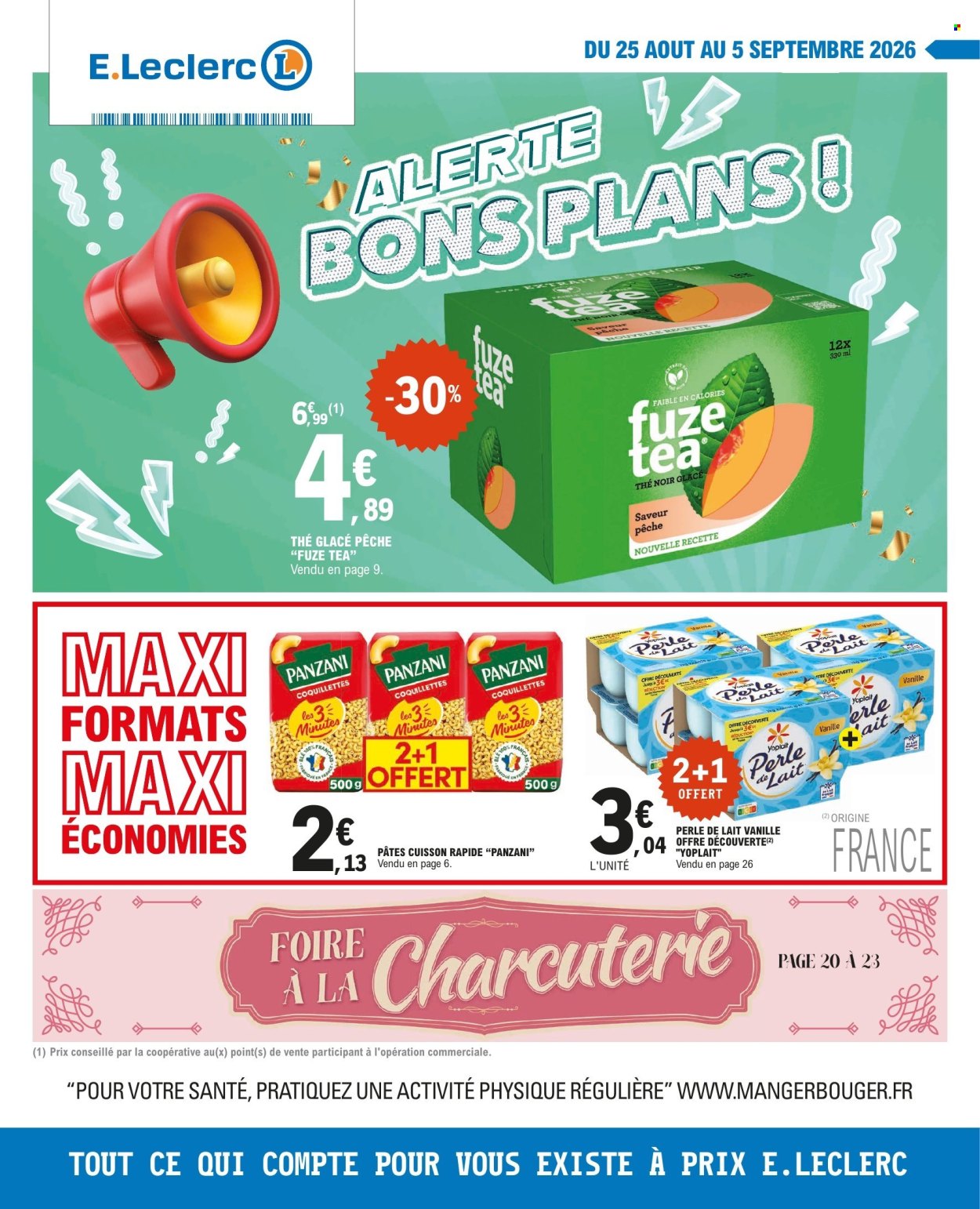 Catalogue E.Leclerc - 25/08/2026 - 05/09/2026. Page 1