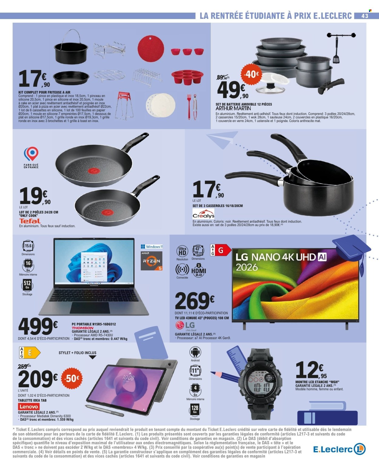 Catalogue E.Leclerc - 25/08/2026 - 05/09/2026. Page 43