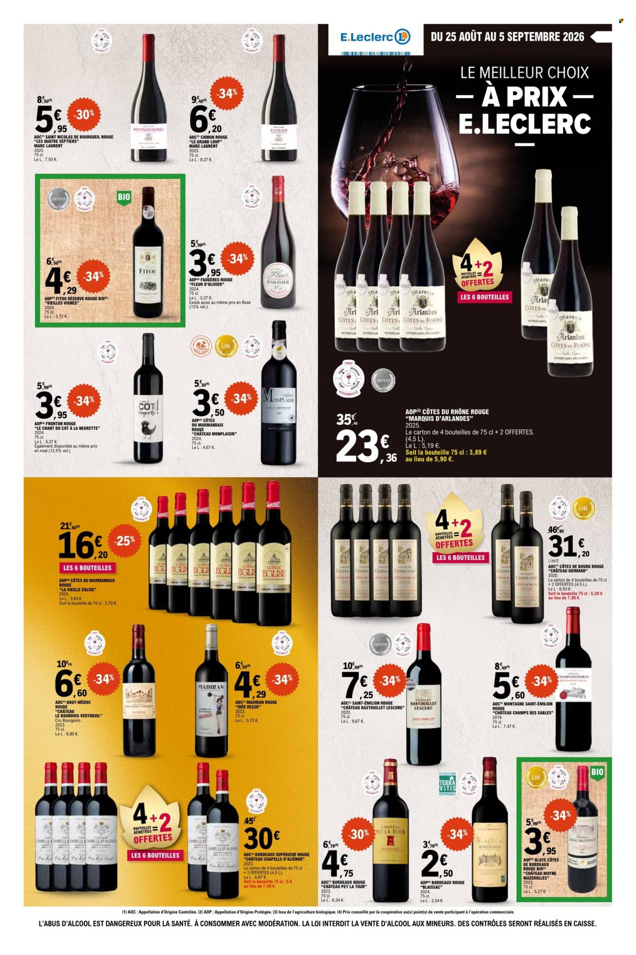 Catalogue E.Leclerc - 25/08/2026 - 05/09/2026. Page 1