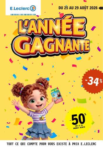 Catalogue E.Leclerc - 25/08/2026 - 29/08/2026.