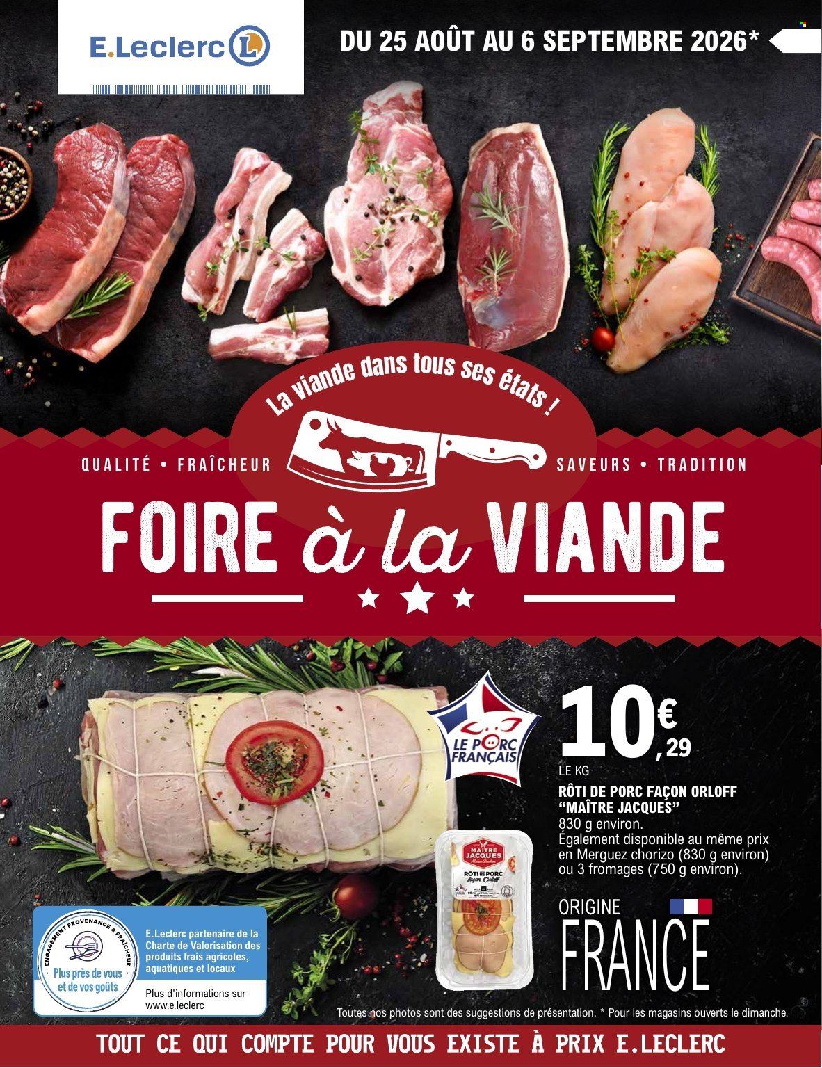 Catalogue E.Leclerc - 25/08/2026 - 06/09/2026. Page 1