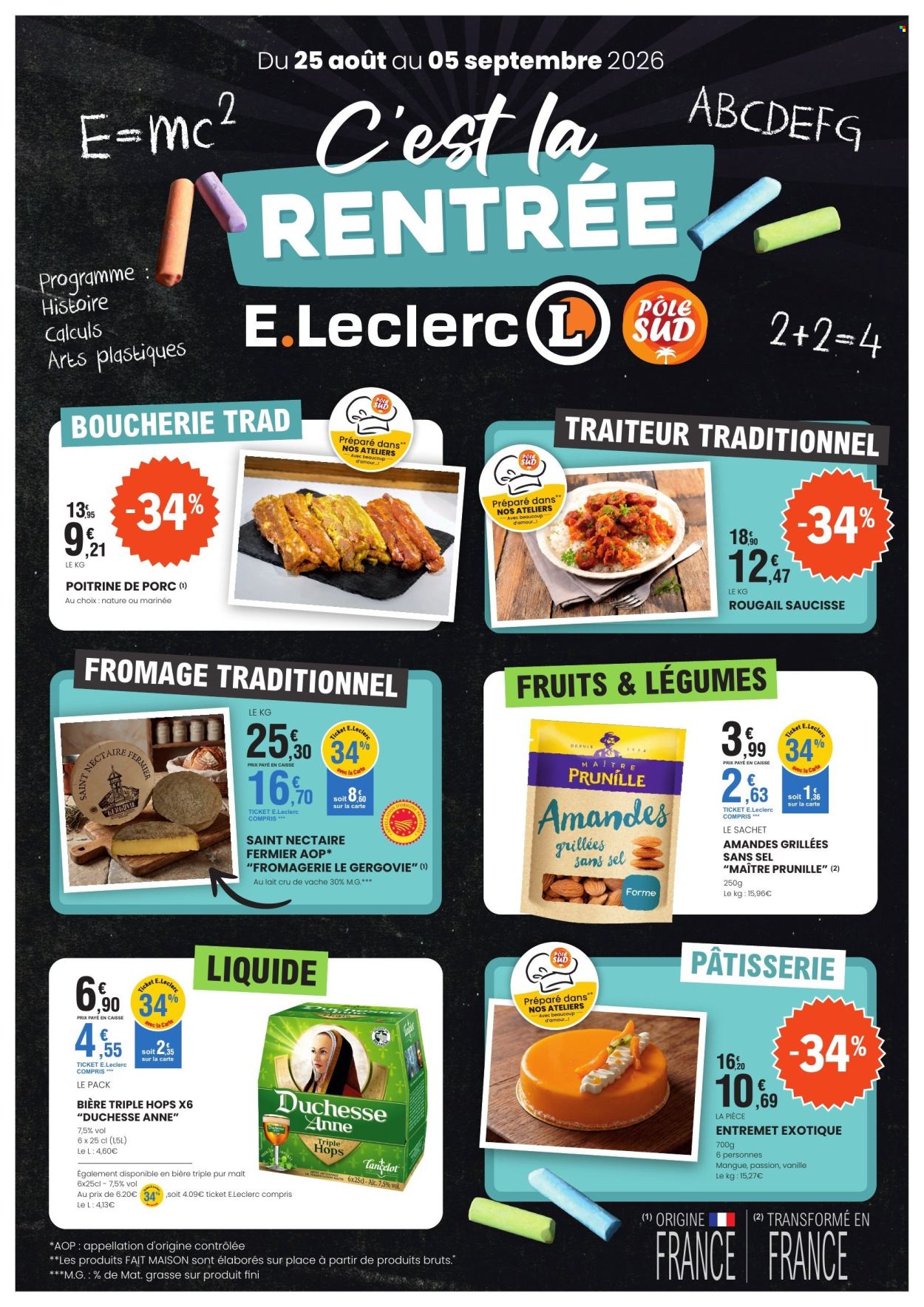 Catalogue E.Leclerc - 25/08/2026 - 05/09/2026. Page 1