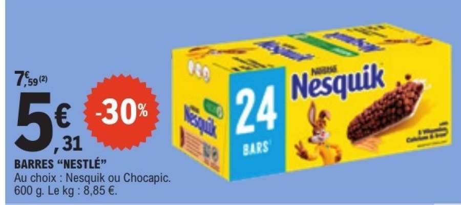 Barres "Nestlé"
