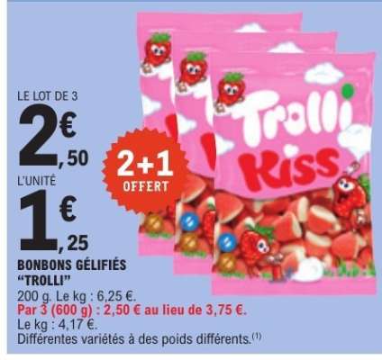 BONBONS GÉLIFIÉS 'TROLLI'