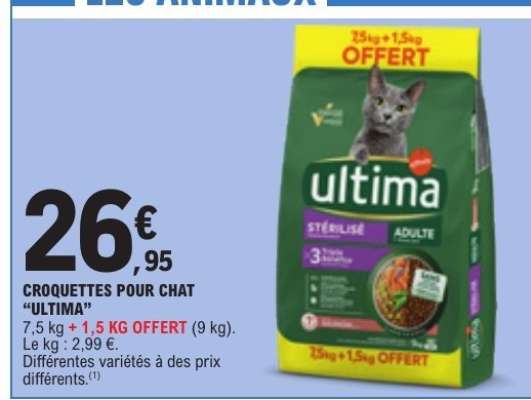 CROQUETTES POUR CHAT 'ULTIMA'