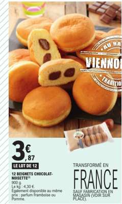 12 BEIGNETS CHOCOLAT-NOISETTE