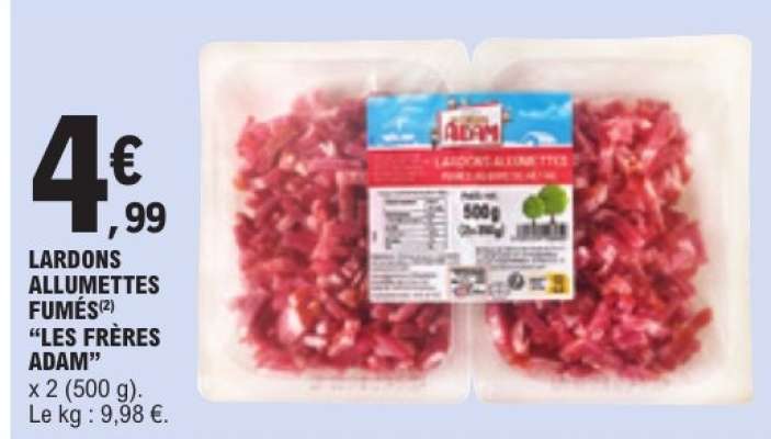 LARDONS ALLUMETTES FUMÉS “LES FRÈRES ADAM”